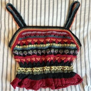 Vintage crocheted top